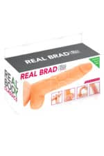 gode réaliste avec prépuce real brad 21 cm